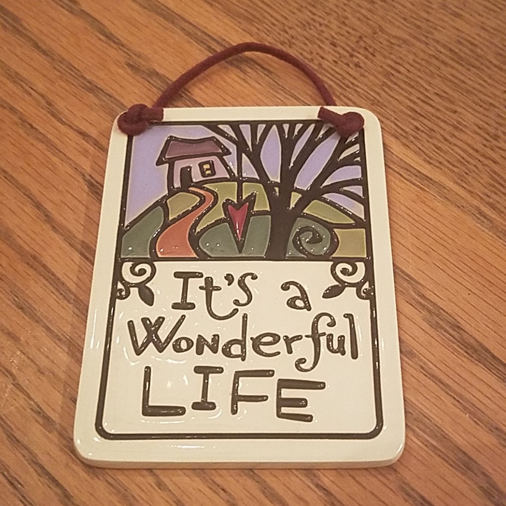 Clay plaque